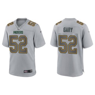 Men's Rashan Gary Green Bay Packers Gray Atmosphere Fashion Game Jersey