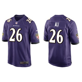Ravens Rasheen Ali Purple Game Jersey