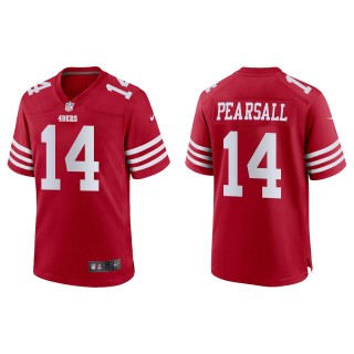 49ers Ricky Pearsall Scarlet Game Jersey