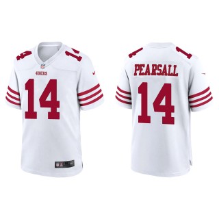 49ers Ricky Pearsall White Game Jersey