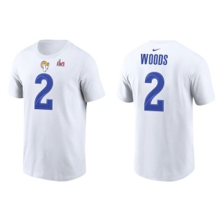 Robert Woods Rams Super Bowl LVI  Men's White T-Shirt