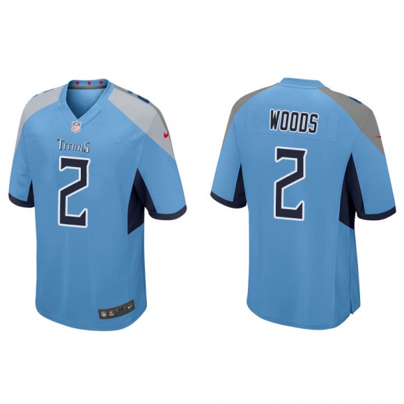 Men's Titans Robert Woods Light Blue Game Jersey