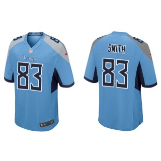 Men's Tennessee Titans Rodney Smith Light Blue Game Jersey