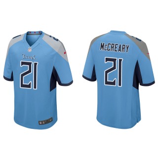 Men's Titans Roger McCreary Light Blue Game Jersey