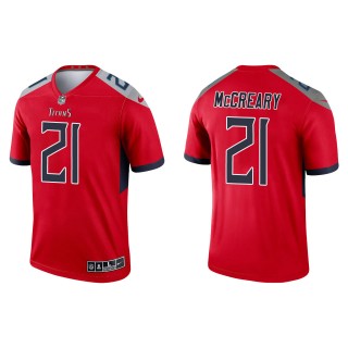 Men's Titans Roger McCreary Red Inverted Legend Jersey