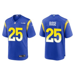 Men's Los Angeles Rams Rose Royal Game Jersey