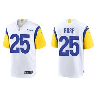 Men's Los Angeles Rams Rose White Alternate Game Jersey