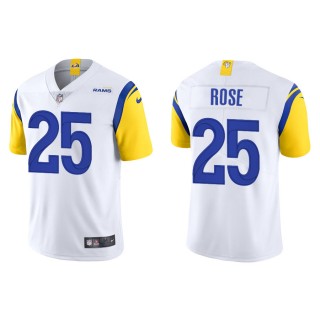 Men's Los Angeles Rams Rose White Alternate Vapor Limited Jersey