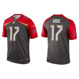 Men's Buccaneers Russell Gage Pewter Inverted Legend Jersey