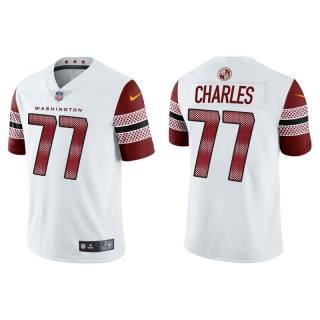 Saahdiq Charles Commanders Limited Home Men's White Jersey