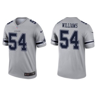 Men's Cowboys Sam Williams Gray 2022 NFL Draft Inverted Legend Jersey