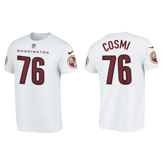 Samuel Cosmi Commanders Name & Number  Men's White T-Shirt