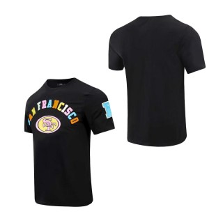 Men's San Francisco 49ers Pro Standard Black Neon Graphic T-Shirt