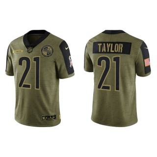 Sean Taylor Commanders Salute to Service Limited Men's Olive Jersey