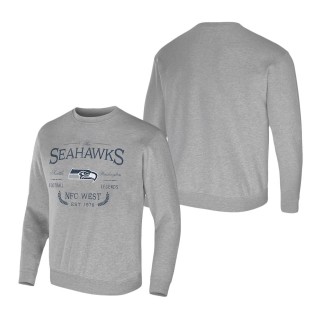 Men's Seattle Seahawks NFL x Darius Rucker Collection by Fanatics Heather Gray Pullover Sweatshirt