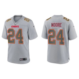 Men's Skyy Moore Kansas City Chiefs Gray Atmosphere Fashion Game Jersey