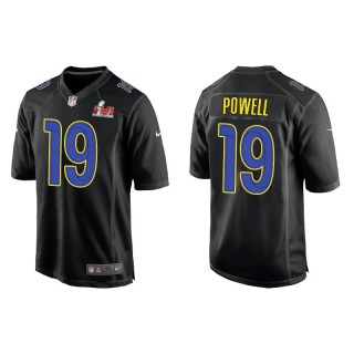 Brandon Powell Rams Black Super Bowl LVI Game Fashion Jersey