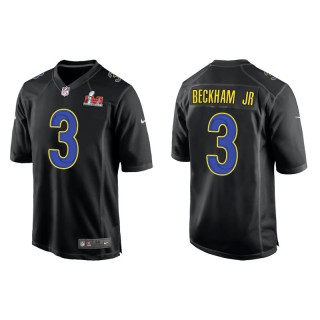 Odell Beckham Jr. Rams Black Super Bowl LVI Game Fashion Jersey