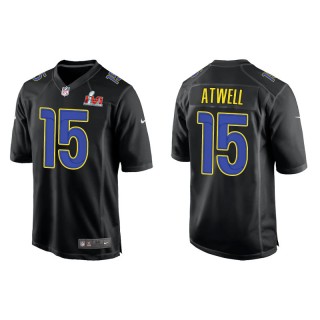 Tutu Atwell Rams Black Super Bowl LVI Game Fashion Jersey