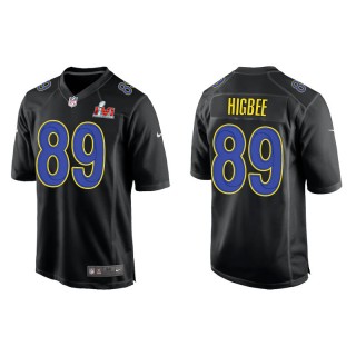 Tyler Higbee Rams Black Super Bowl LVI Game Fashion Jersey