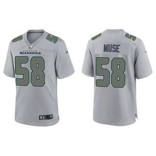 Men's Tanner Muse Seattle Seahawks Gray Atmosphere Fashion Game Jersey