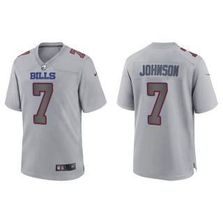 Men's Taron Johnson Buffalo Bills Gray Atmosphere Fashion Game Jersey