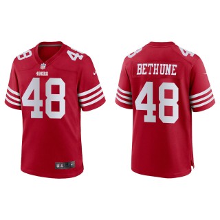 49ers Tatum Bethune Scarlet Game Jersey