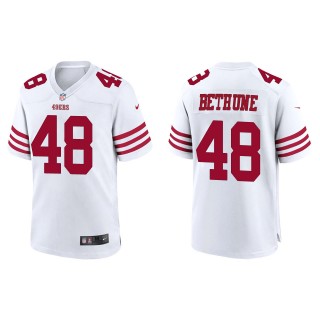 49ers Tatum Bethune White Game Jersey