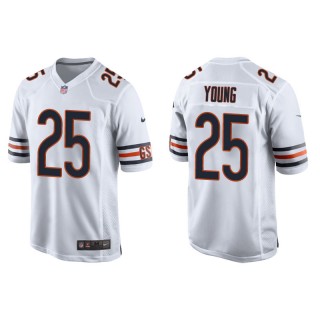 Men's Bears Tavon Young White Game Jersey