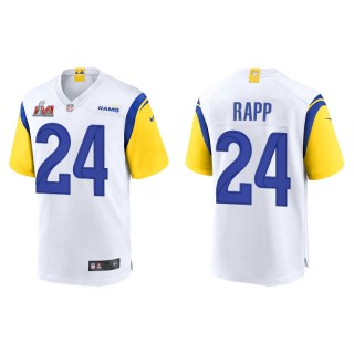 Super Bowl LVI Taylor Rapp Rams White Game Jersey