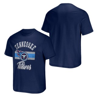 Men's Tennessee Titans NFL x Darius Rucker Collection by Fanatics Navy Stripe T-Shirt