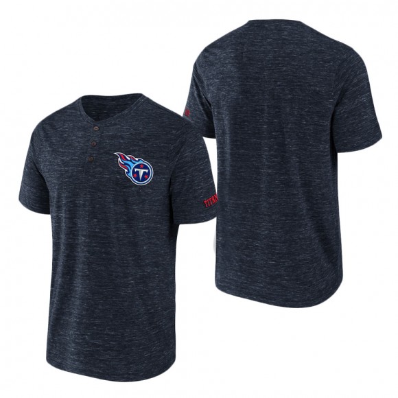 Men's Tennessee Titans NFL x Darius Rucker Collection by Fanatics Navy Slub Henley T-Shirt
