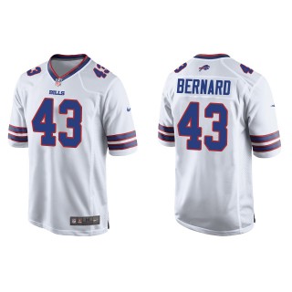 Men's Bills Terrel Bernard White 2022 NFL Draft Game Jersey