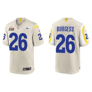Super Bowl LVI Terrell Burgess Rams Bone Game Jersey