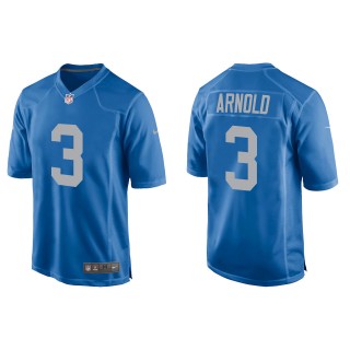 Lions Terrion Arnold Blue Throwback Game Jersey