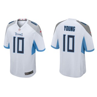 Vince Young Jersey Titans White Game Men's