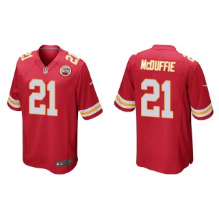 Men's Chiefs Trent McDuffie Red 2022 NFL Draft Game Jersey