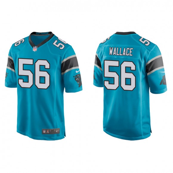 Panthers Trevin Wallace Blue Game Jersey