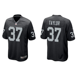 Raiders Trey Taylor Black Game Jersey