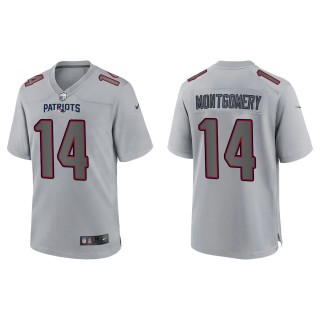 Men's Ty Montgomery New England Patriots Gray Atmosphere Fashion Game Jersey