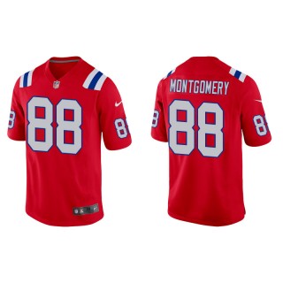 Men's Patriots Ty Montgomery Red Alternate Game Jersey