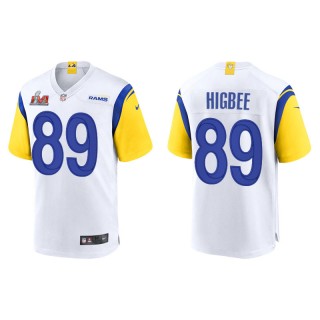 Super Bowl LVI Tyler Higbee Rams White Game Jersey