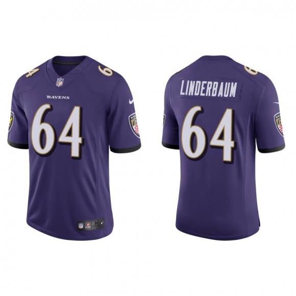 Men's Ravens Tyler Linderbaum Purple 2022 NFL Draft Vapor Limited Jersey
