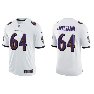 Men's Ravens Tyler Linderbaum White 2022 NFL Draft Vapor Limited Jersey