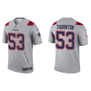 Men's Patriots Tyquan Thornton Gray Inverted Legend Jersey