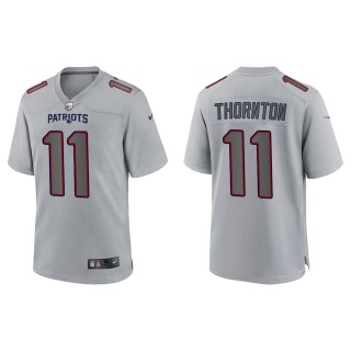 Men's Tyquan Thornton New England Patriots Gray Atmosphere Fashion Game Jersey