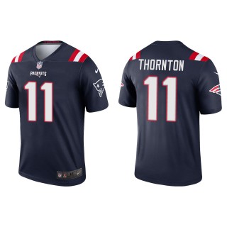 Men's New England Patriots Tyquan Thornton Navy Legend Jersey