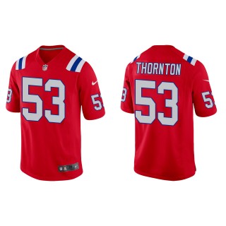Men's Patriots Tyquan Thornton Red Alternate Game Jersey