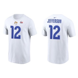 Van Jefferson Rams Super Bowl LVI  Men's White T-Shirt
