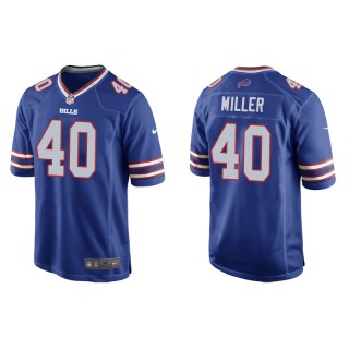 Men's Bills Von Miller Royal Game Jersey